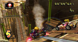 Wario on Race Track