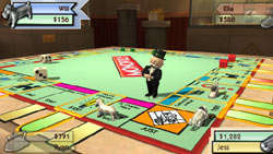Classic Monopoly board play in 'Monopoly Here and Now: the World Edition' for PS2
