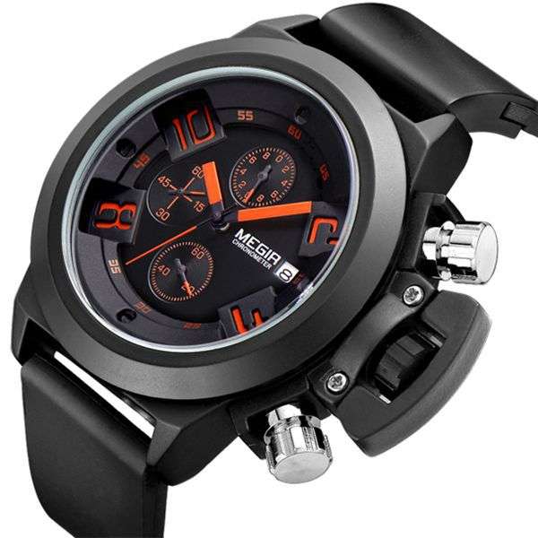 Watches men luxury brand megir sport montre homme relogio masculino quartz watch clock men relojes reloj hombre 2002