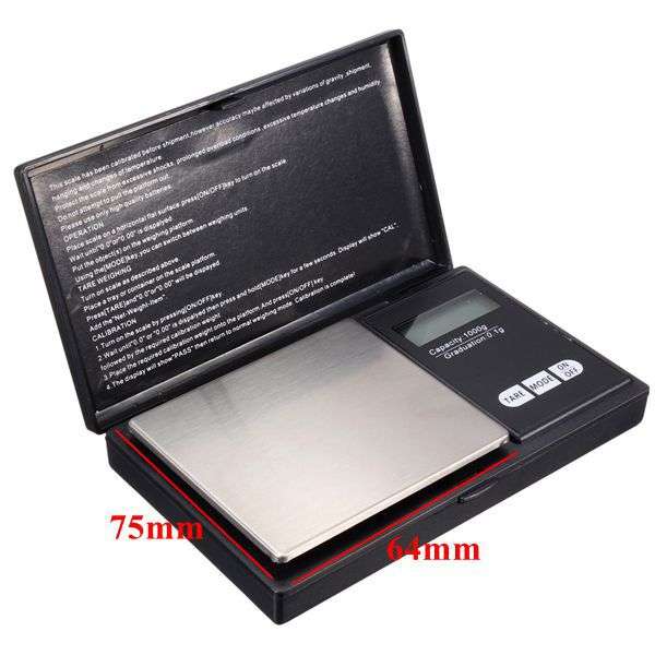 Bulk Buy - 10 X 1000g - 0.1g Mini Electronic Digital Scale Jewelry Balance Gram Weight Scale