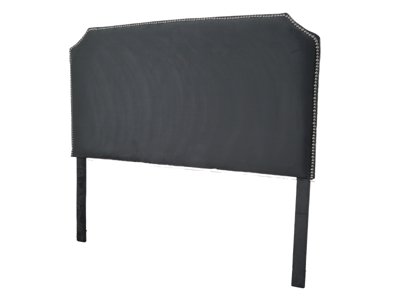 Jonathan Headboard - Double/Queen - Grey Velvet