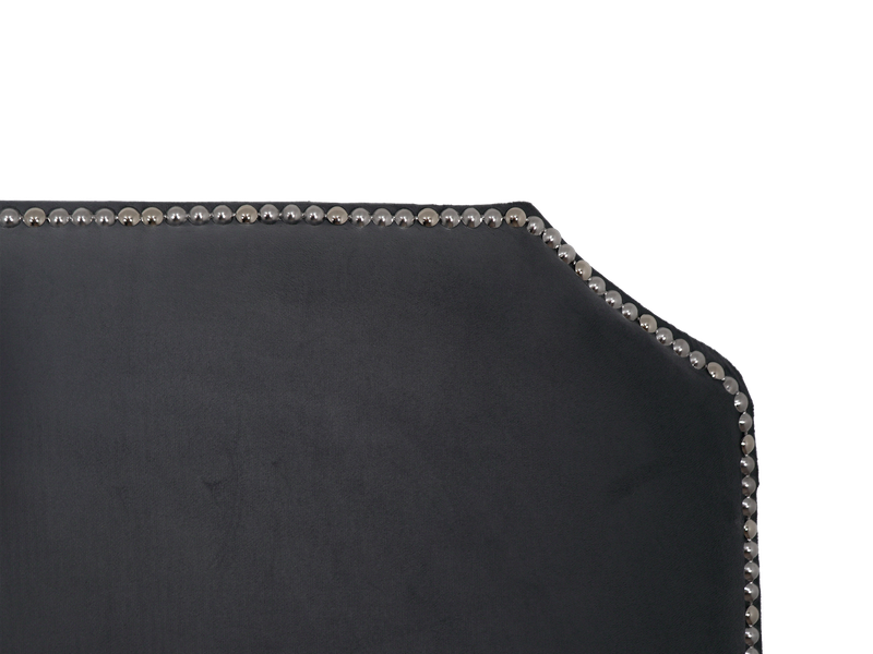 Jonathan Headboard - Double/Queen - Grey Velvet