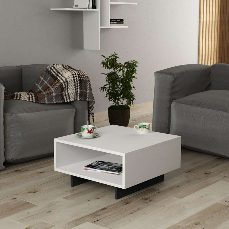 Hola Coffee Table White - Anthracite