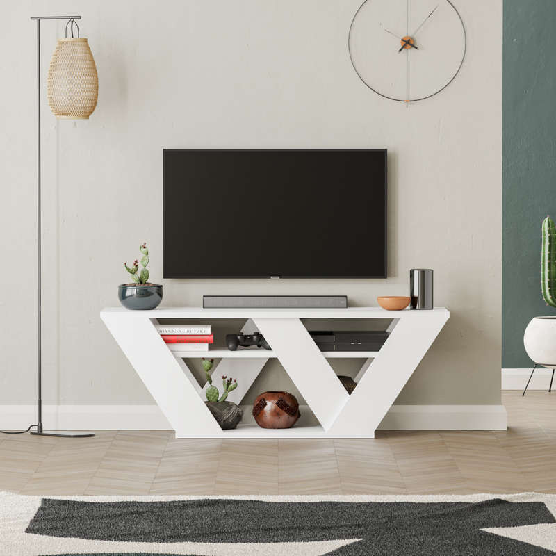 Pipralla Tv Stand - White