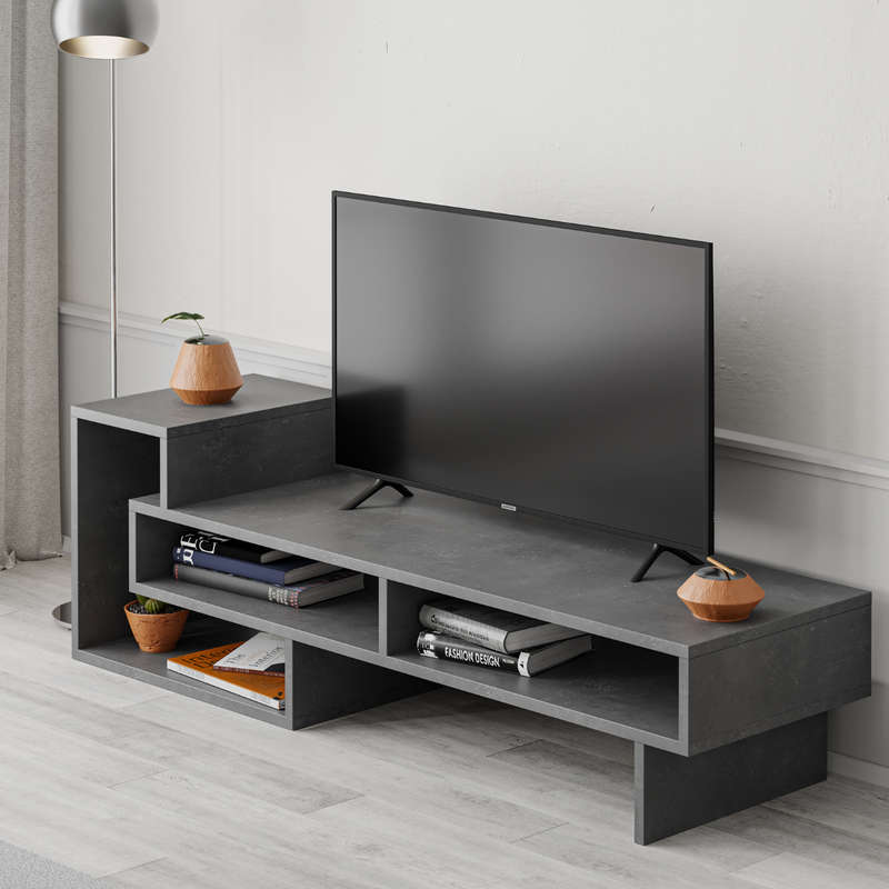 Tetra Tv Stand - Retro Grey