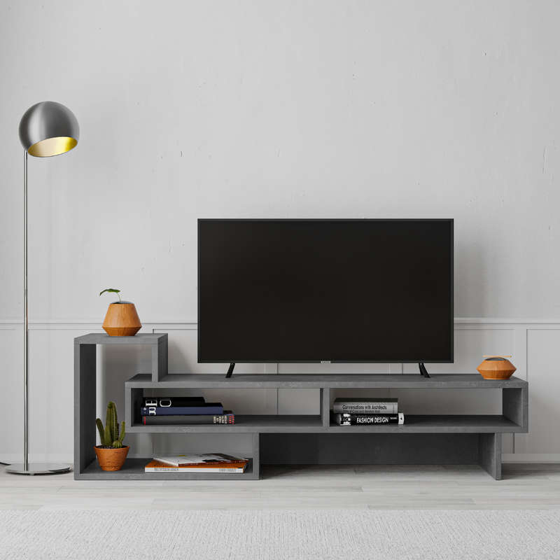 Tetra Tv Stand - Retro Grey