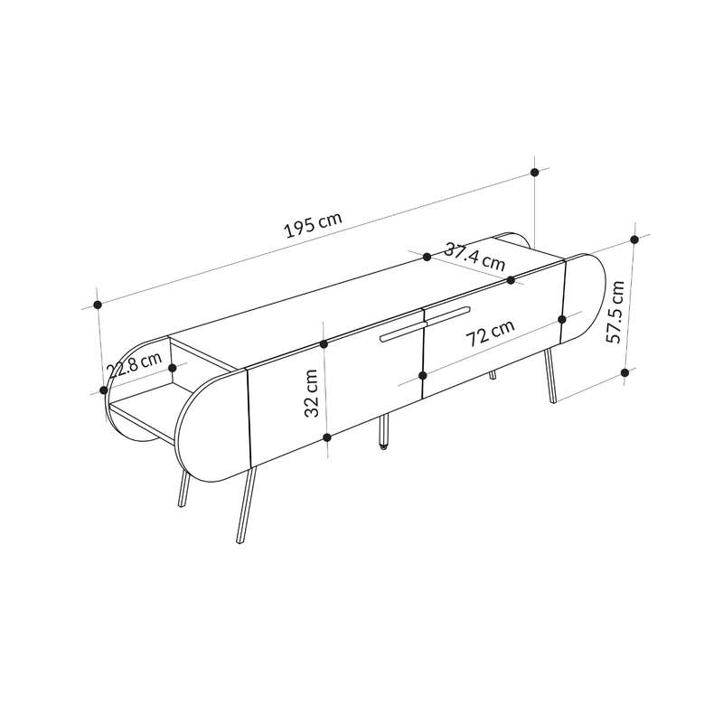Capsule Tv Stand - Hitit