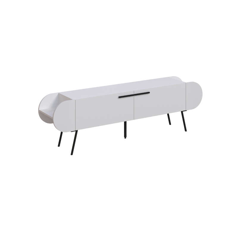 Capsule Tv Stand - White