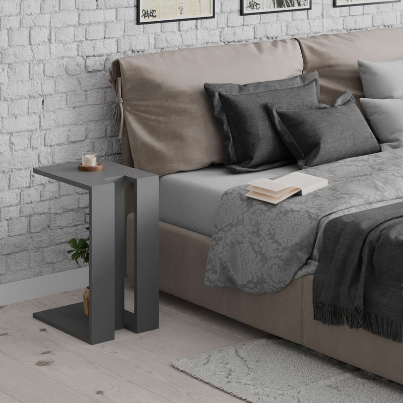 Muju Side Table - Anthracite-Anthracite-Anthracite