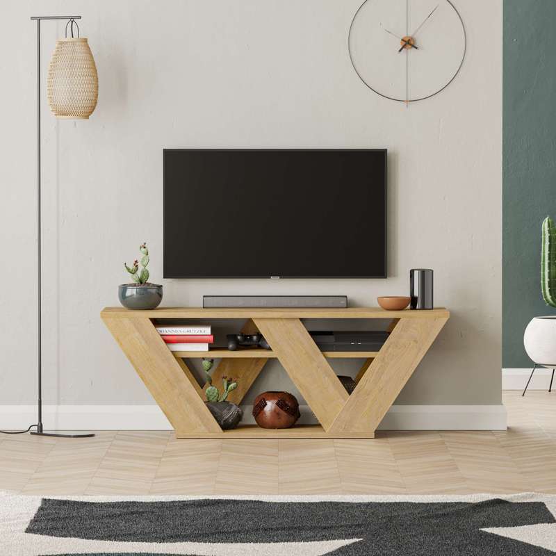 Pipralla Tv Stand - Oak