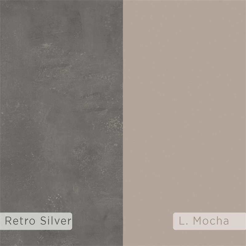 Stockton Tv Unit Retro Grey - Light Mocha