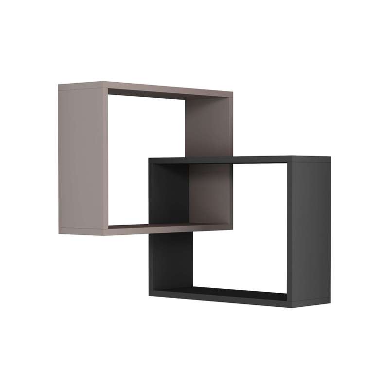 Ring Corner Bookcase Light Mocha - Anthracite