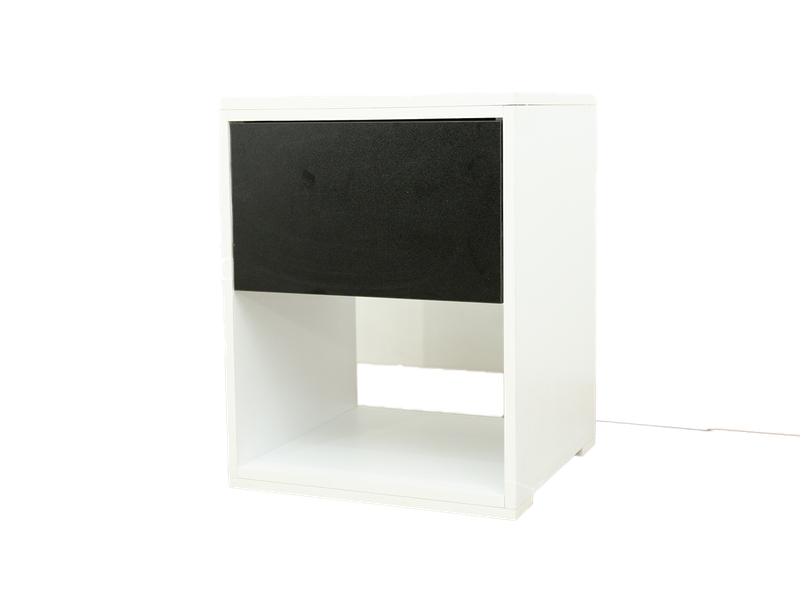 Neil Pedestal - White - Black