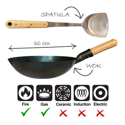 Traditional Hammered Chinese Stir Fry Wok
