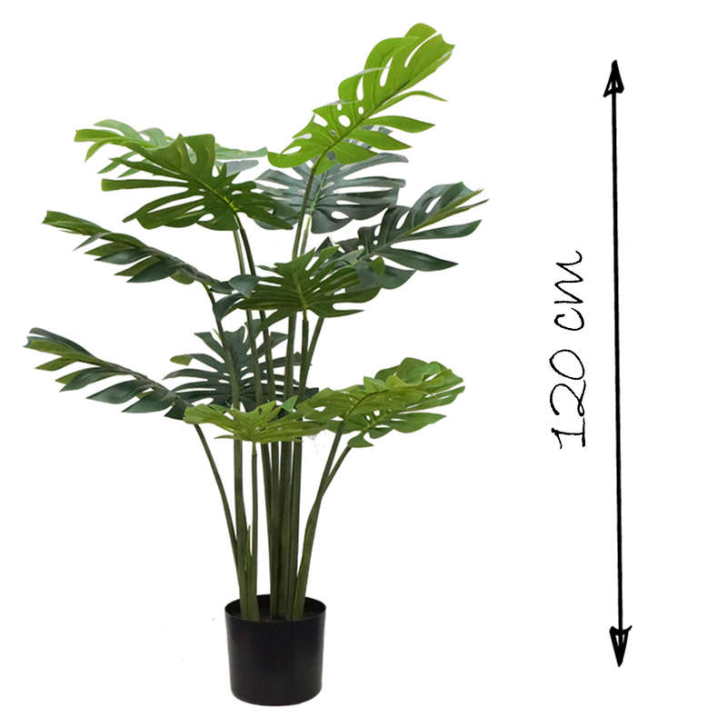 HouzeComfort Artificial Monstera Pot Plant Indoor and Outdoor - 120cm