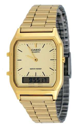 Casio Men's Analog Digital Gold Tone  Watch AQ230GA-9D