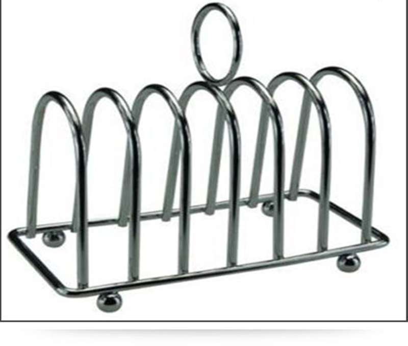 Chrome 6 Slice Toast Rack Holder Toast Rack Holder Stainless Steel