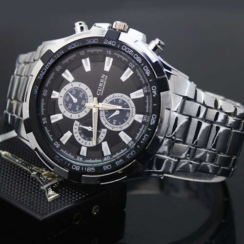 Black-Luxury-Mens-Mans-Military-Xmas-Gift-Dress-Hours-Quartz-Wrist-Watch-NC02