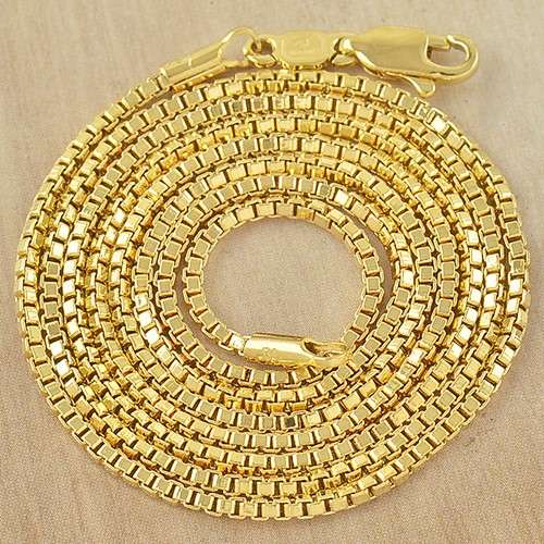24-Inches-9K-Yellow-Gold-Filled-Mens-Box-Chain-Necklace-Z2463