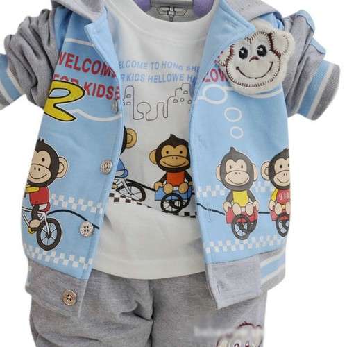 New-Racing-Monkey-Baby-Boy-Clothes-Jacket-Tops-Pants-Toddler-Outfits-18-24Months