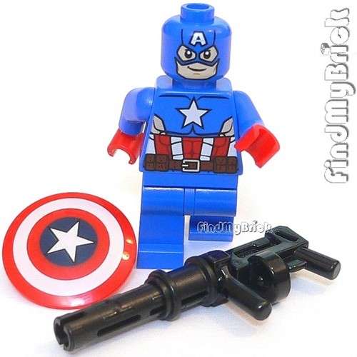 BM052G-Lego-Super-Hero-Captain-America-Minifigure-with-Machine-Gun-76017-NEW