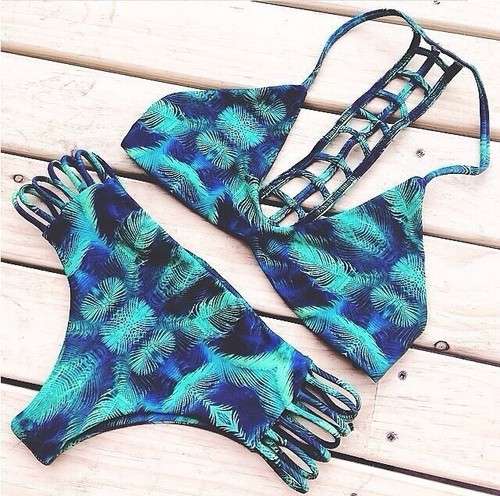 2015-triangle-Swimsuit-Floral-Push-up-Bikini-SET-Bra-Sexy-Swimwear-summer-Beach
