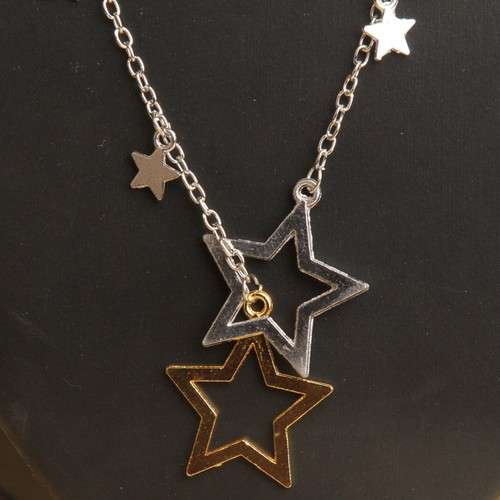 Fashion-Womens-Silver-Gold-Crystal-Rhinestone-Stars-Pendant-Long-Chain-Necklace