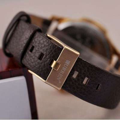 CURREN-Men-Date-Dial-Chronometer-Leather-Brown-Band-Quartz-Wrist-Watch-UK-Q4210