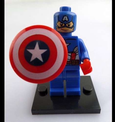 Building-Toy-Super-Heroes-Minifigures-Captain-America