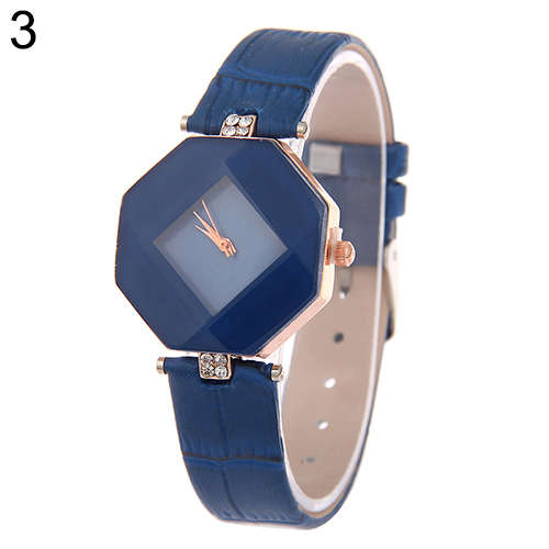 LADY-RHOMBIC-RHINESTONE-FAUX-LEATHER-ANALOG-QUARTZ-WRIST-WATCH-GIFT-DAINTY-NICE