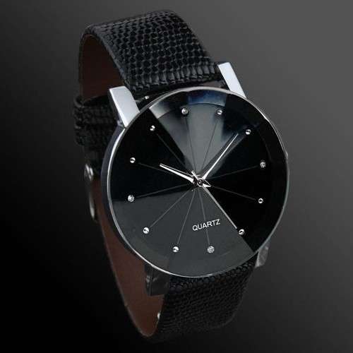 Classic-Men-039-s-Black-Leather-Dial-Skeleton-Sport-Army-Wrist-Watch