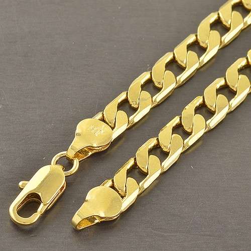 Heavy-24-Inches-9K-Yellow-Gold-Filled-Mens-Link-Chain-Necklace-COOL-Z2494