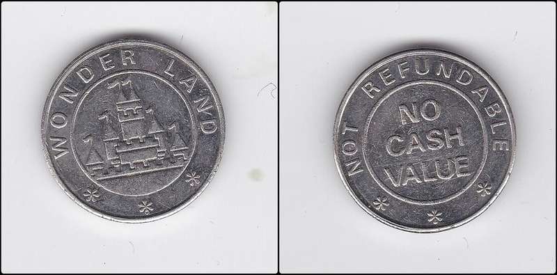 WONDERLAND NOT REFUNDABLE NO CASH VALUE TOKEN
