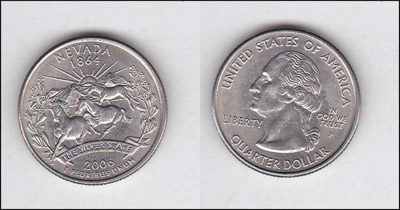 USA QUARTER NEVADA 2006 HIGH GRADE