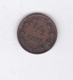 NETHERLANDS HALF CENT 1894