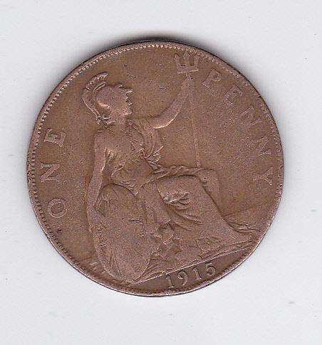 GREAT BRITAIN 1 PENNY 1915