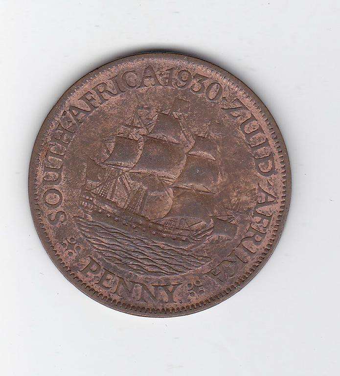 SOUTH AFRICA 1 PENNY 1930