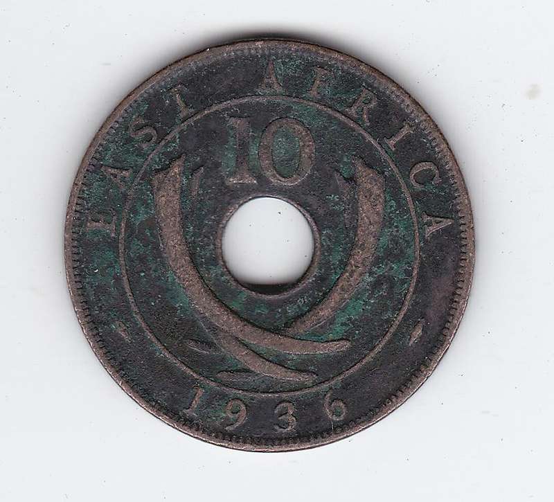 EAST AFRICA 10 CENTS 1936