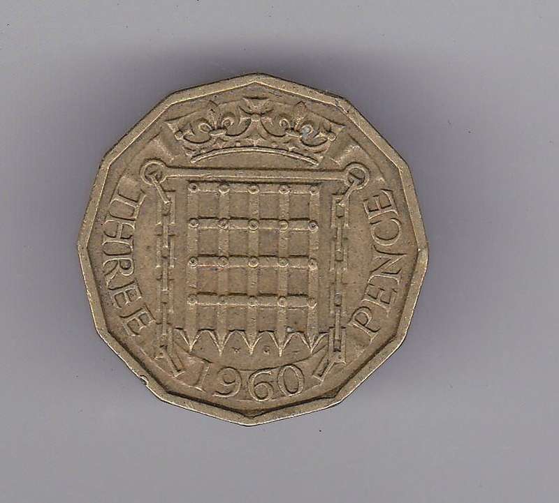GREAT BRITAIN 3 PENCE 1960