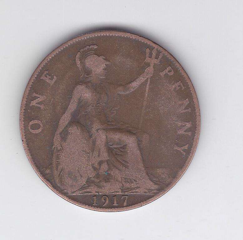 GREAT BRITAIN 1 PENNY 1917