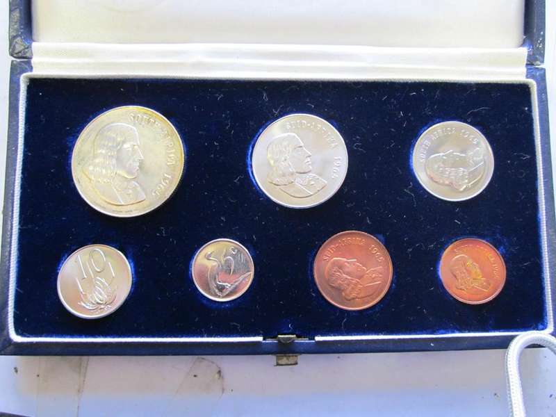 SOUTH AFRICA PROOF SET 1965 HIGH GRADE(IN BOX)