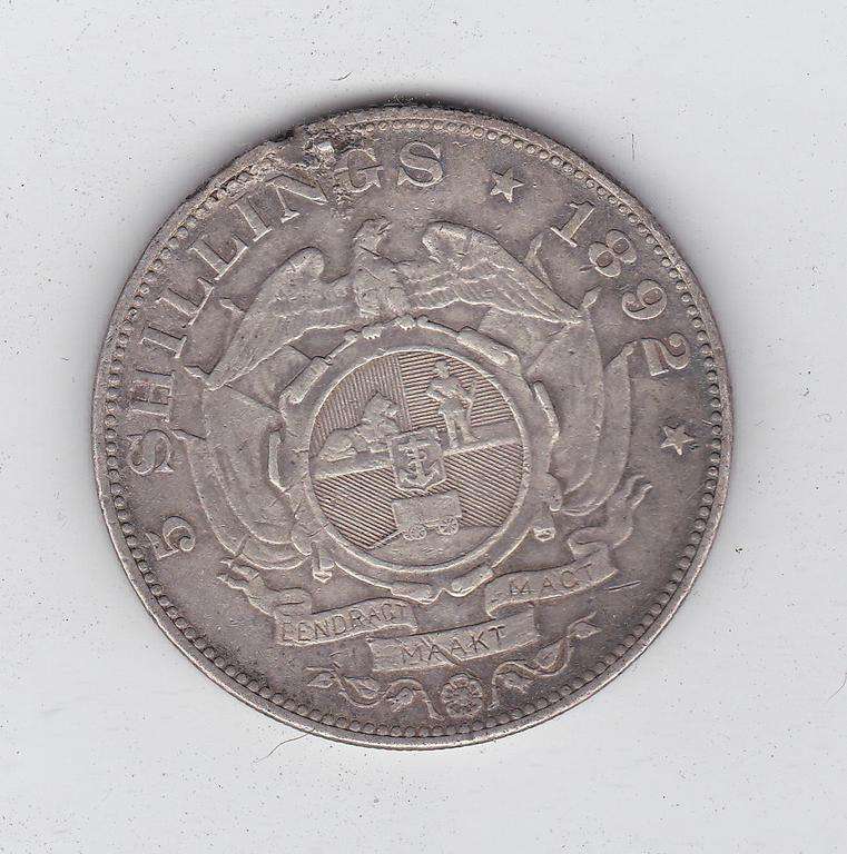 ZAR 5 SHILLINGS 1892 SS