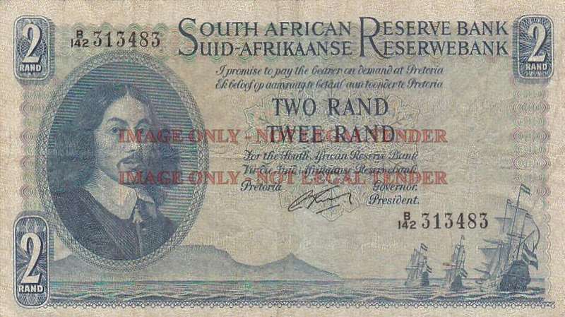 SOUTH AFRICA 2 RAND G.RISSIK B142 313483