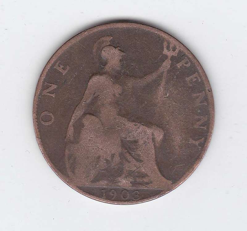 GREAT BRITAIN 1 PENNY 1903