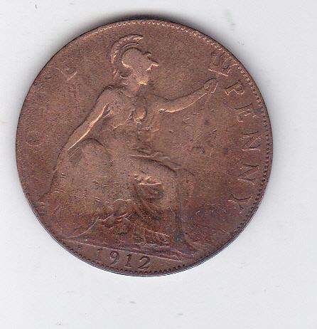 GREAT BRITAIN 1 PENNY 1912