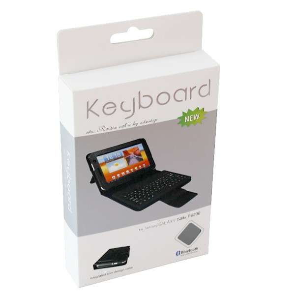 Bluetooth Keyboard and Cover For Samsung Galaxy Tab 7.0 inch tablet N5100 N5110 in BLACK