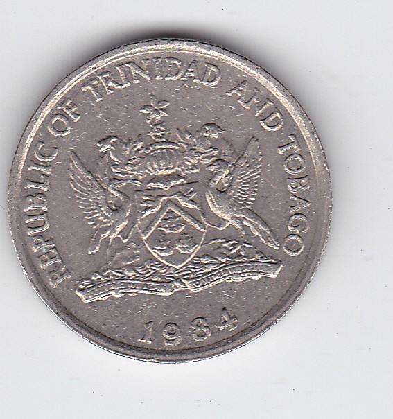 TRINIDAD AND TOBAGO 25 CENTS 1984