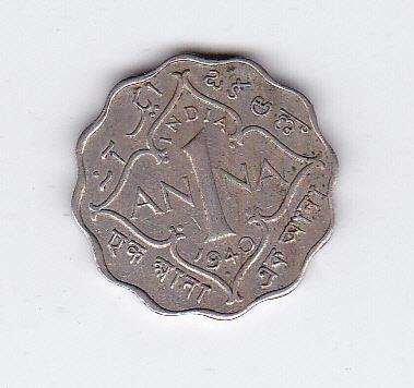 INDIA 1 ANNA 1940