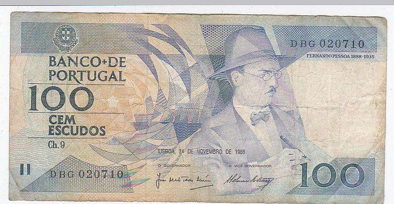 PORTUGAL 100 ESCUDOS 24.11.1988 # DBG020710