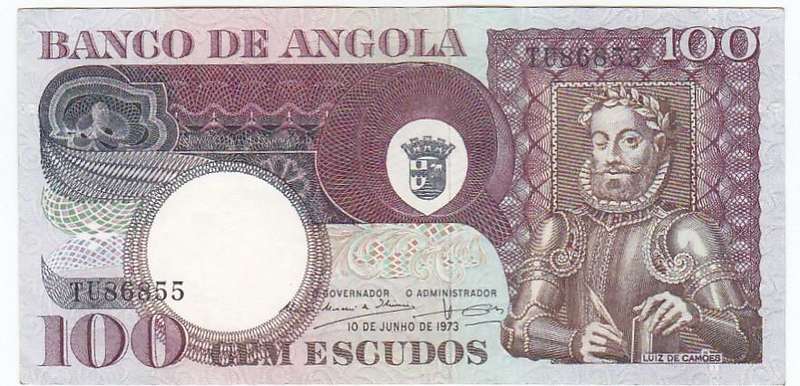 ANGOLA 100 ESCUDOS 1973 - HIGH GRADE